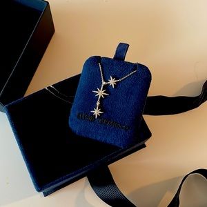 TRIPLE MÉTÉORITES ADJUSTABLE NECKLACE